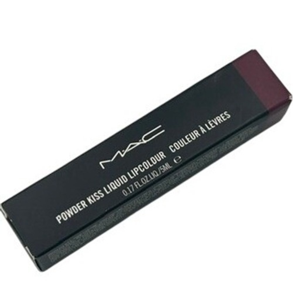 MAC‎ Powder Kiss Liquid Lipcolour 5ml Burning Love 983 NIB Matte Berry Lipstick